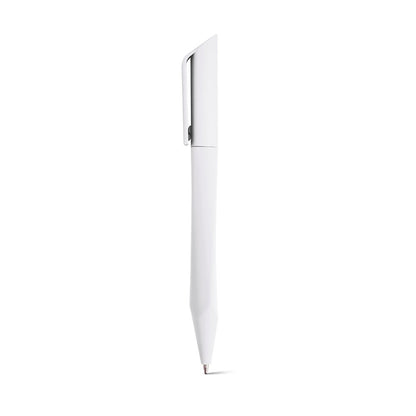 BOOP promotional pen in white with custom logo branding