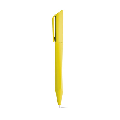 BOOP promotional pen in yellow with custom logo branding