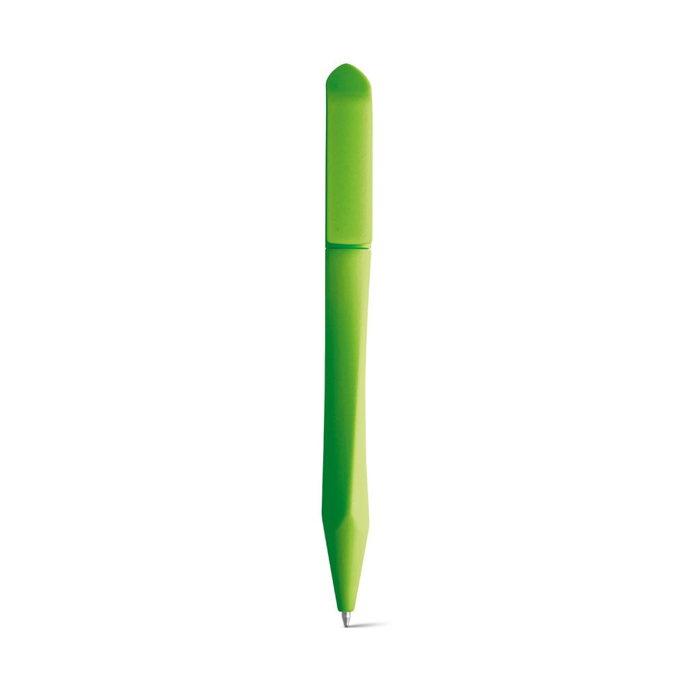 BOOP promotional pen in light green (detail view) with custom logo branding