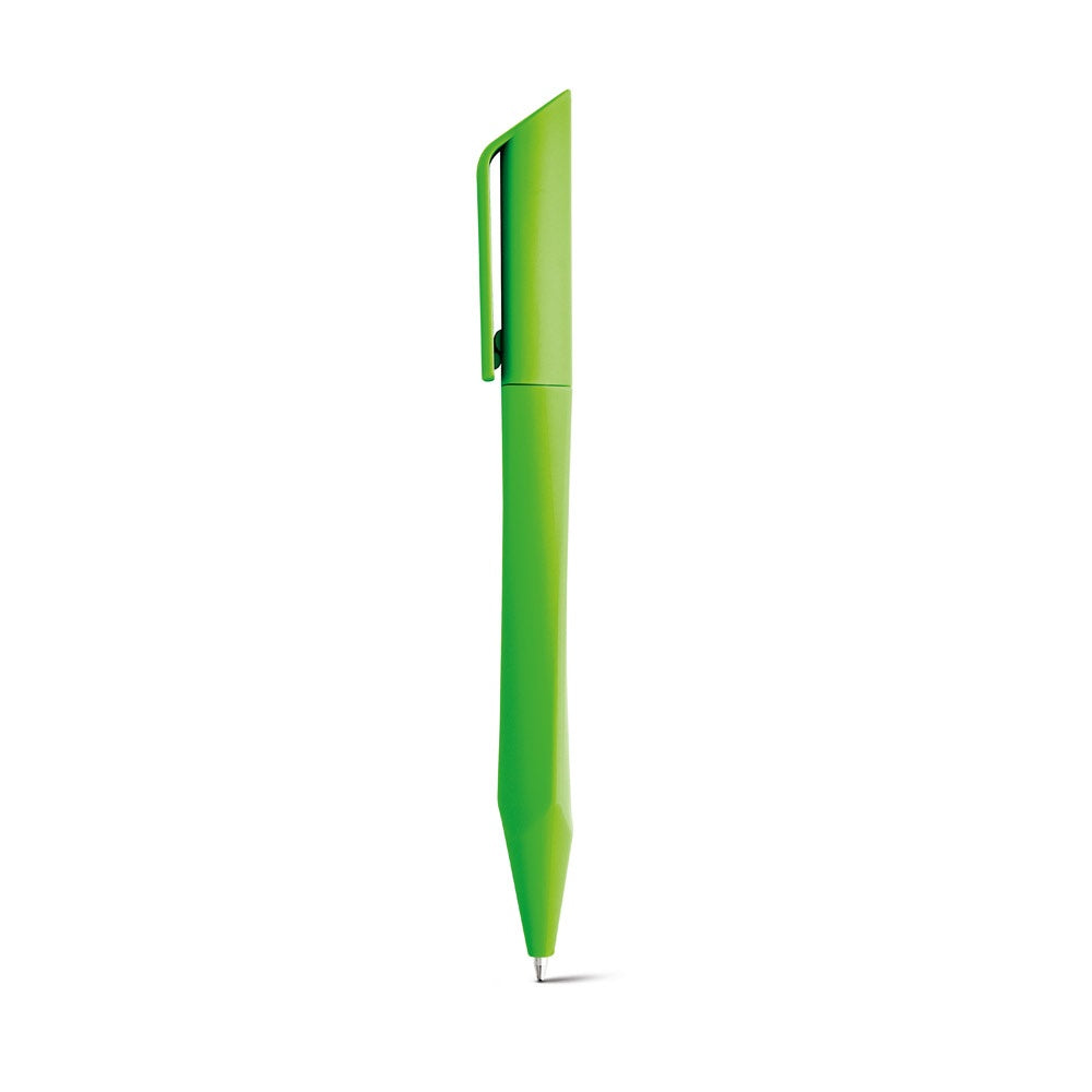 BOOP promotional pen in light green with custom logo branding