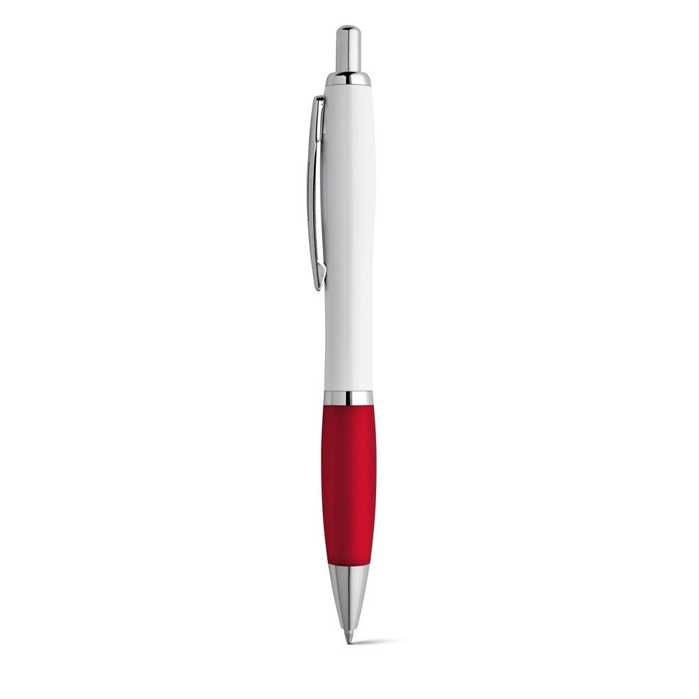 MOVE promotional pen in red with custom logo branding