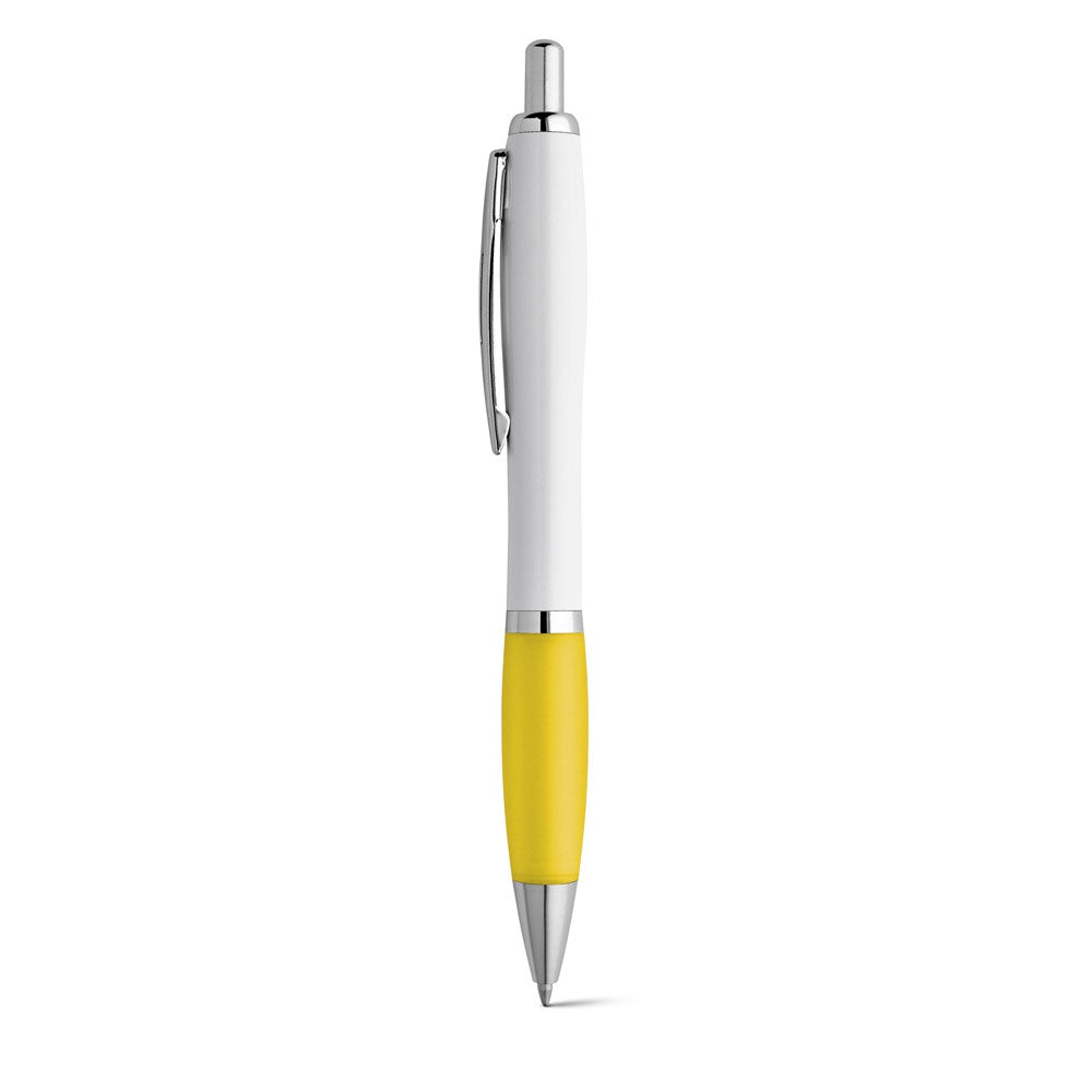 MOVE promotional pen in yellow with custom logo branding