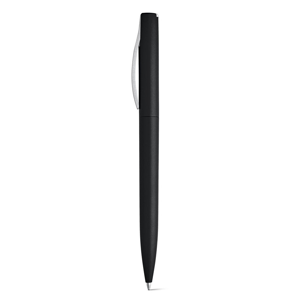 AROMA promotional pen in black with custom logo branding