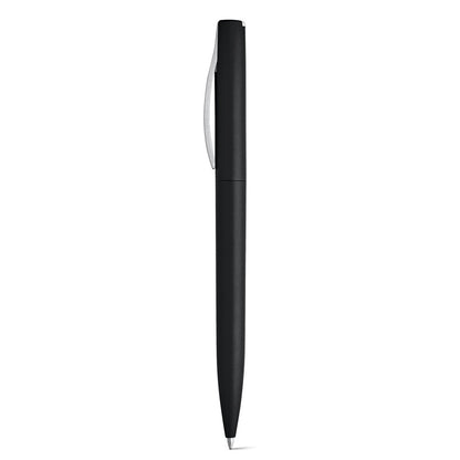 AROMA promotional pen in black with custom logo branding