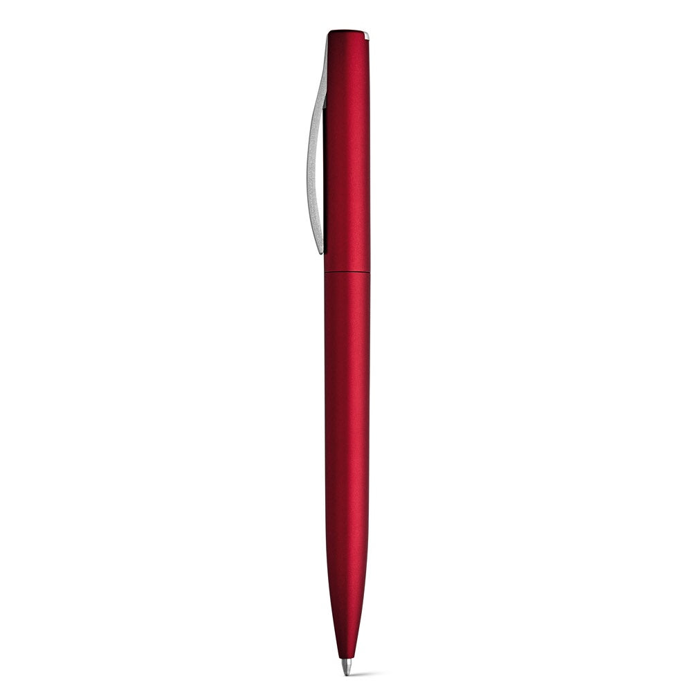 AROMA promotional pen in red with custom logo branding