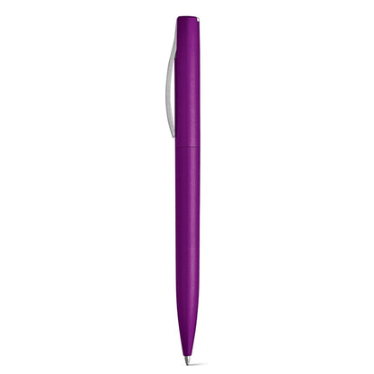AROMA promotional pen in dark pink with custom logo branding