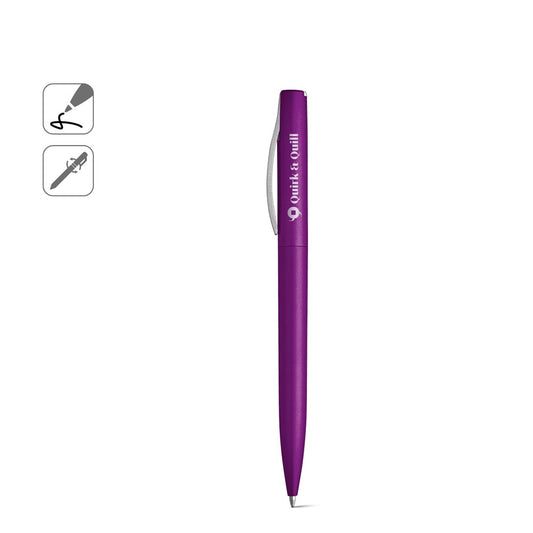 AROMA promotional pen (complete set view) with custom logo branding