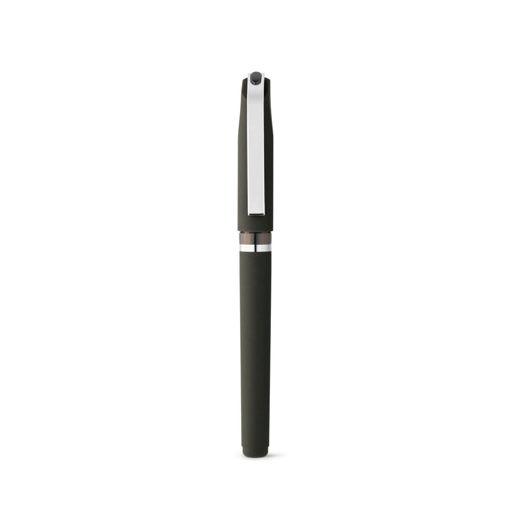 BOLT promotional pen in black (detail view) with custom logo branding