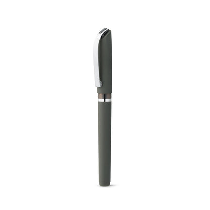 BOLT promotional pen in grey (detail view) with custom logo branding