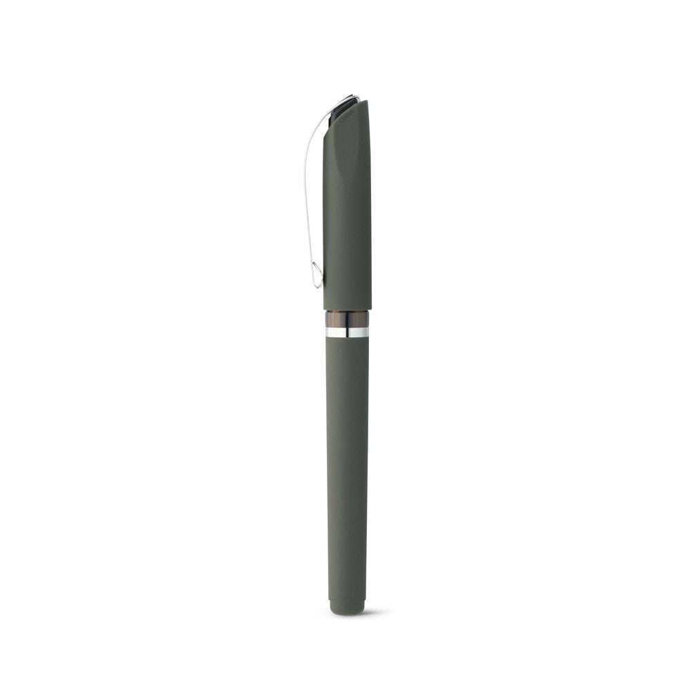 BOLT promotional pen in grey with custom logo branding