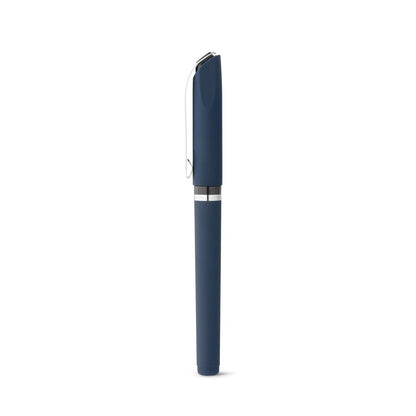 BOLT promotional pen in navy blue with custom logo branding