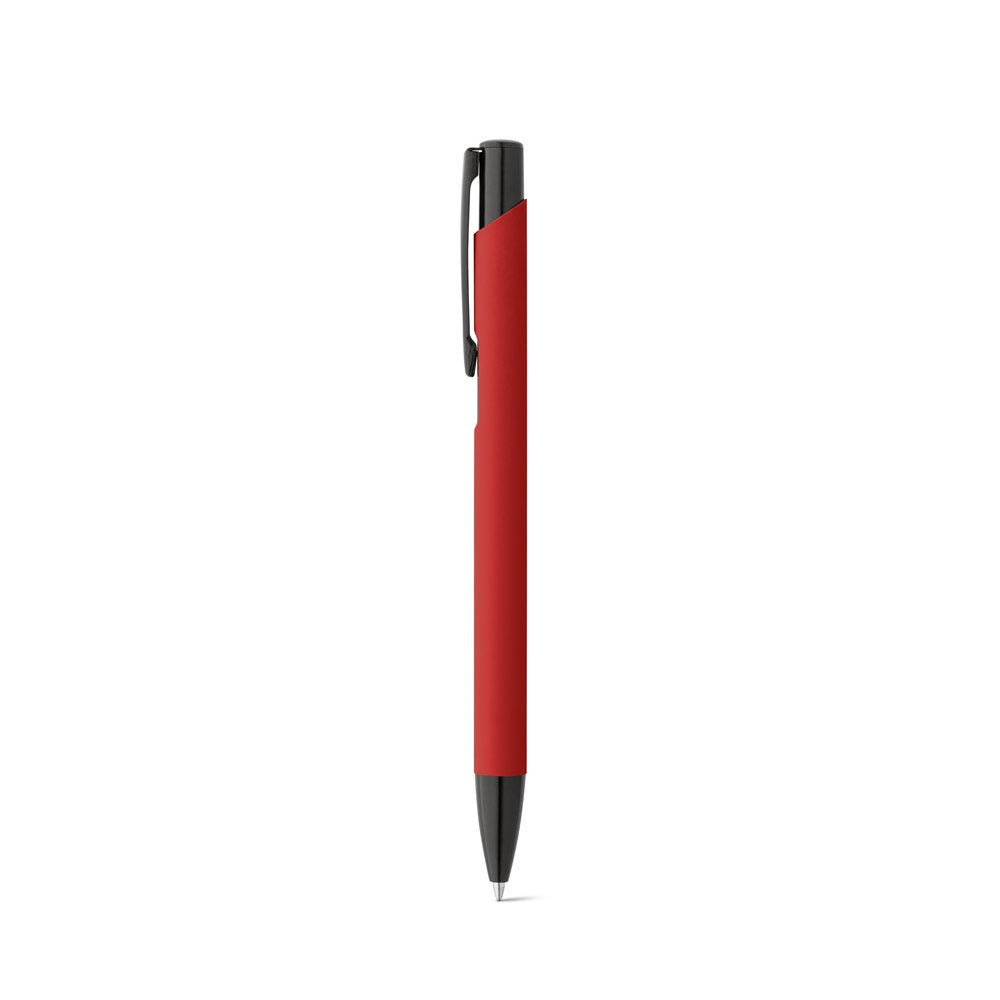 POPPINS promotional pen in red with custom logo branding
