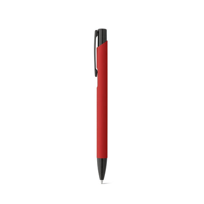 POPPINS promotional pen in red with custom logo branding