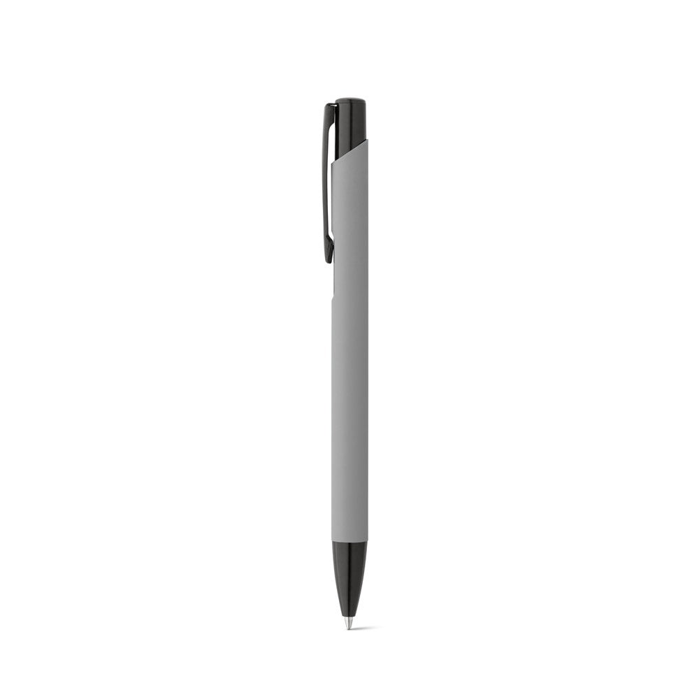 POPPINS promotional pen in grey with custom logo branding