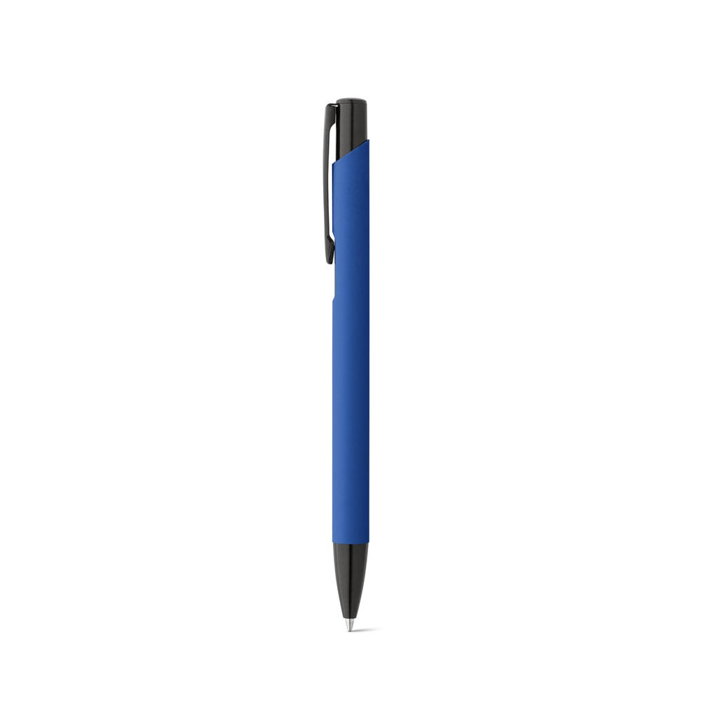 POPPINS promotional pen in royal blue with custom logo branding