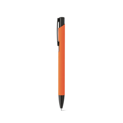 POPPINS promotional pen in orange with custom logo branding