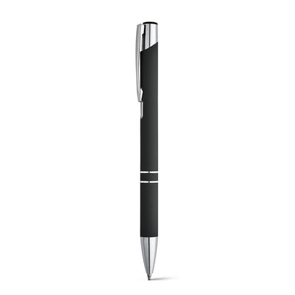 BETA SOFT promotional pen in black with custom logo branding