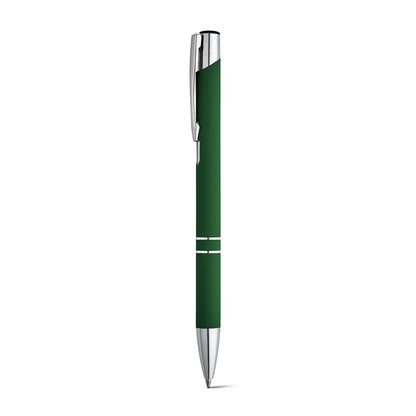 BETA SOFT promotional pen in green with custom logo branding
