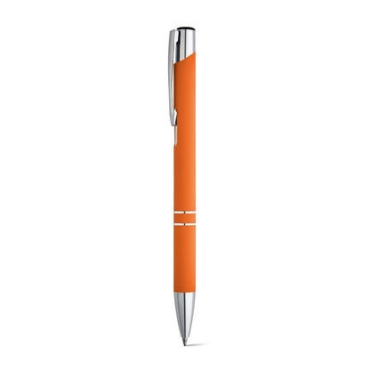 BETA SOFT promotional pen in orange with custom logo branding