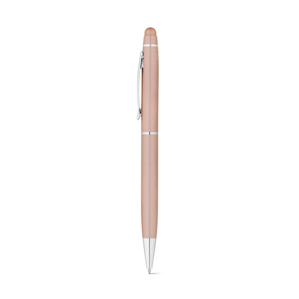 JULIE promotional pen in light pink with custom logo branding
