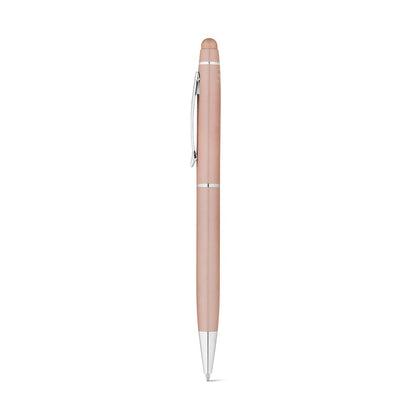 JULIE promotional pen in light pink with custom logo branding