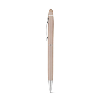JULIE promotional pen in champagne with custom logo branding