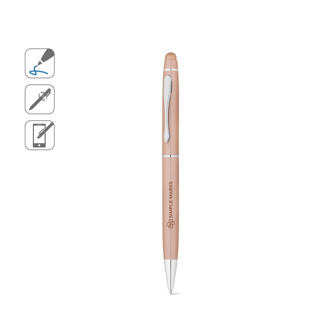 JULIE promotional pen (complete set view) with custom logo branding
