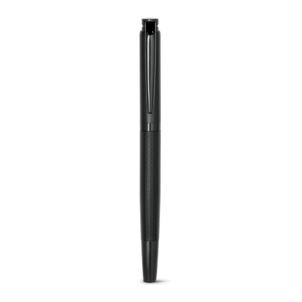 BLAZON promotional pen in black with custom logo branding