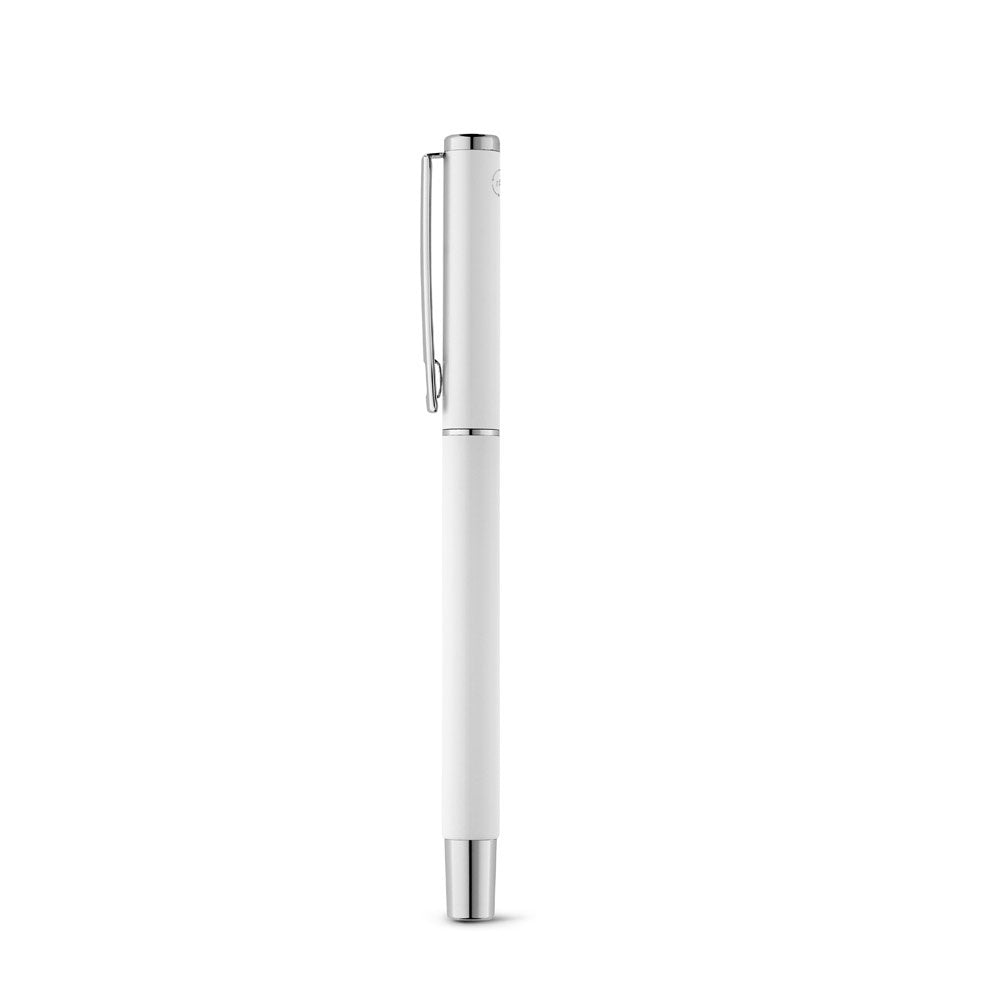 DANEY promotional pen in white with custom logo branding