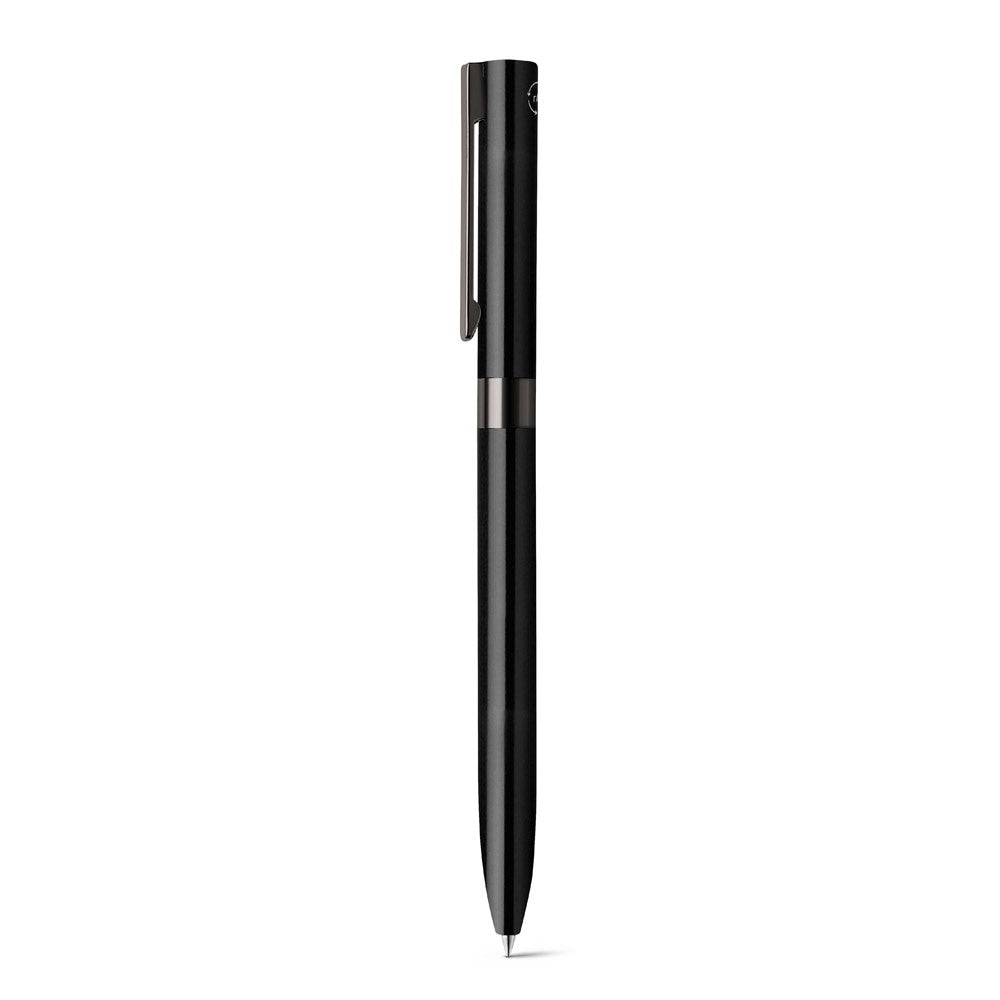 CLARE promotional pen in black with custom logo branding