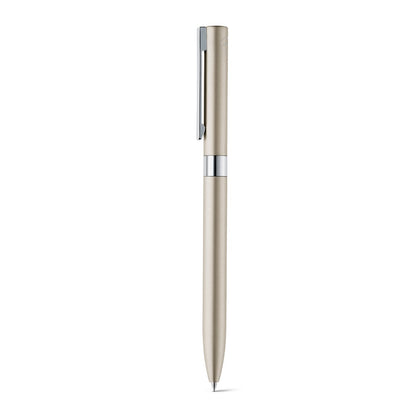 CLARE promotional pen in champagne with custom logo branding