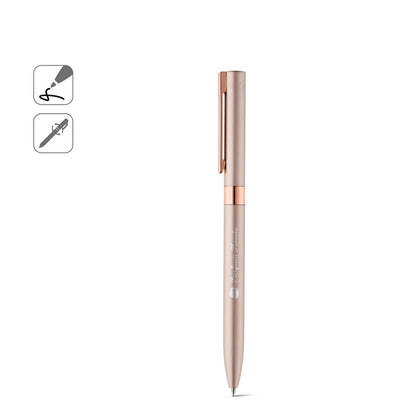 CLARE promotional pen (complete set view) with custom logo branding
