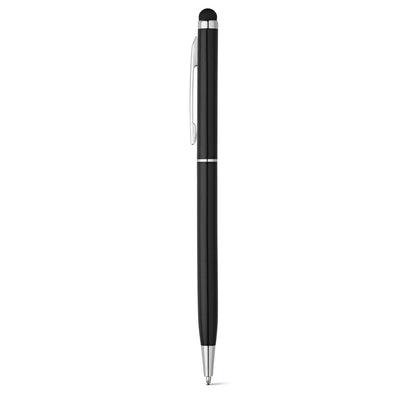 ZOE BK promotional pen in black with custom logo branding