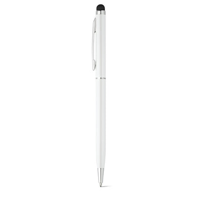ZOE BK promotional pen in white with custom logo branding