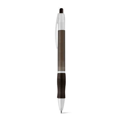 SLIM BK promotional pen in black with custom logo branding