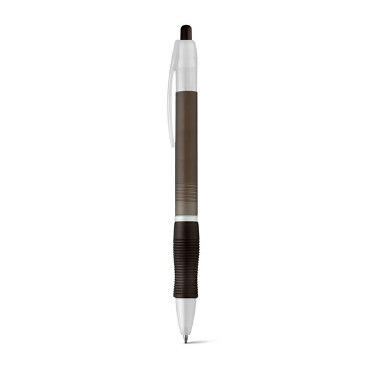 SLIM BK promotional pen in black with custom logo branding