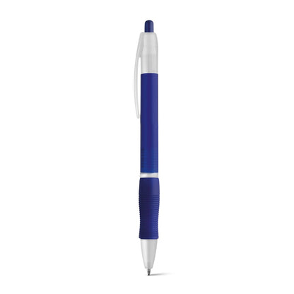 SLIM BK promotional pen in blue with custom logo branding
