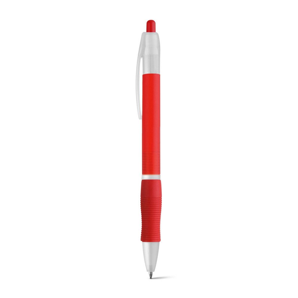 SLIM BK promotional pen in red with custom logo branding