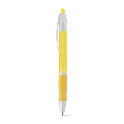 SLIM BK promotional pen in yellow with custom logo branding