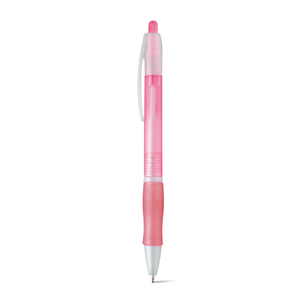 SLIM BK promotional pen in light pink with custom logo branding