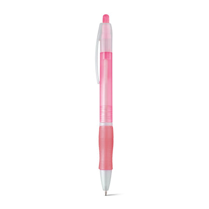 SLIM BK promotional pen in light pink with custom logo branding