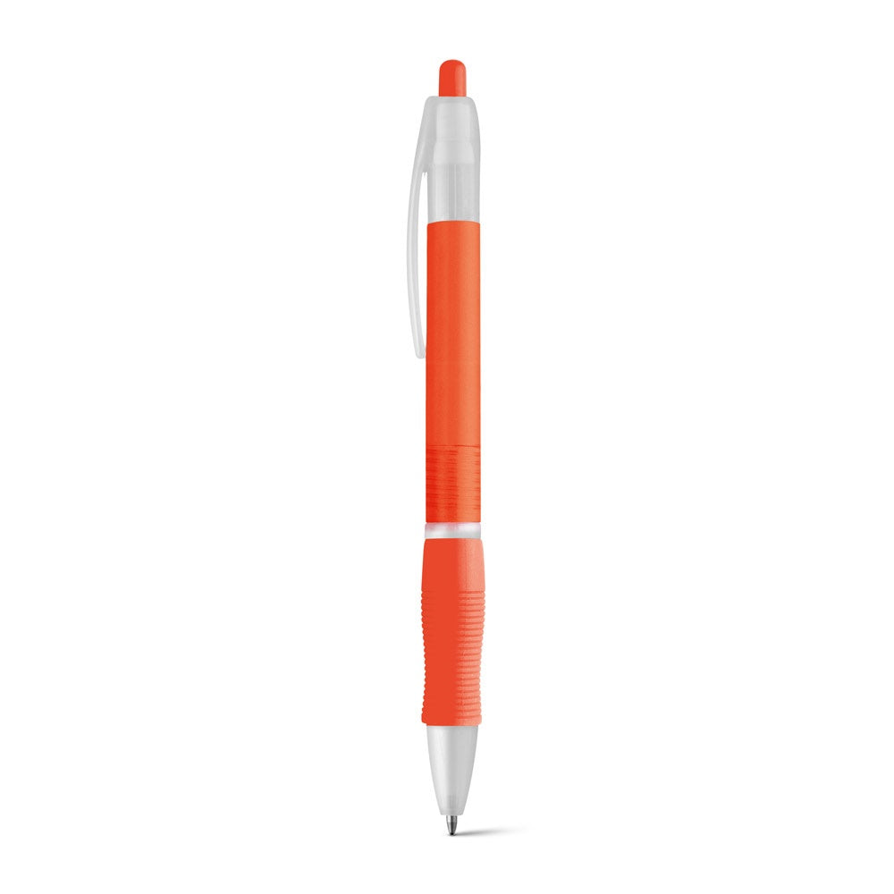 SLIM BK promotional pen in orange with custom logo branding