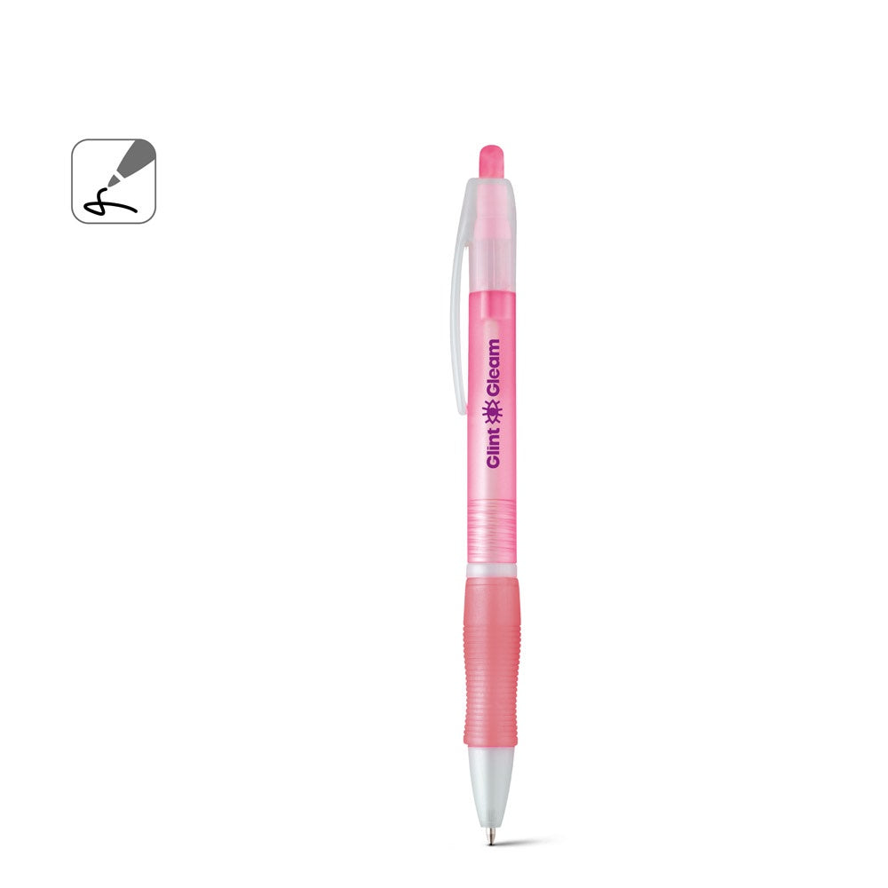 SLIM BK promotional pen (complete set view) with custom logo branding