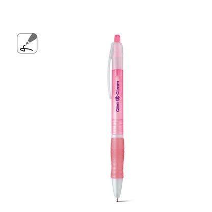 SLIM BK promotional pen (complete set view) with custom logo branding
