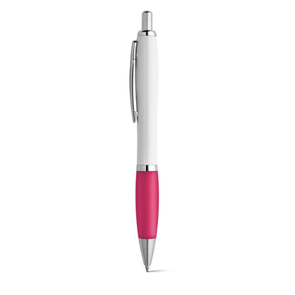 MOVE BK promotional pen in pink with custom logo branding