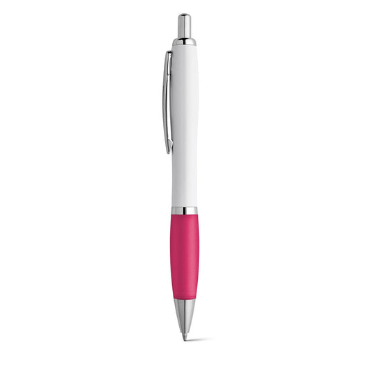 MOVE BK promotional pen in pink with custom logo branding