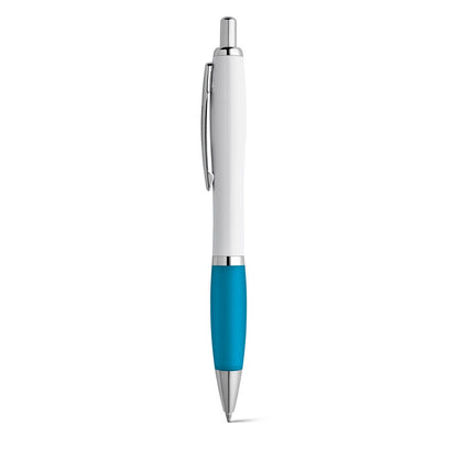 MOVE BK promotional pen in light blue with custom logo branding