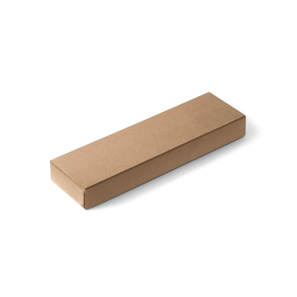GREENY promotional writing set in natural (gift box packaging) with custom logo branding