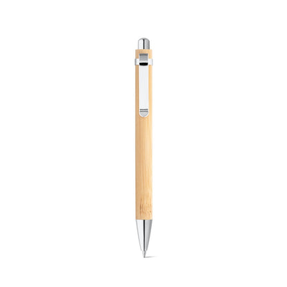 HERA promotional pen in natural (detail view) with custom logo branding