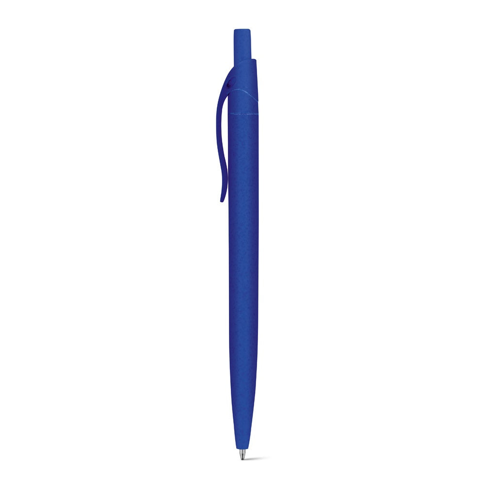 CAMILA promotional pen in royal blue with custom logo branding